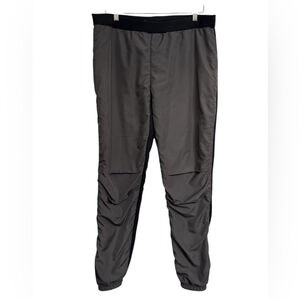 MEC Lined Black and Grey Pants W/Zipper Reflective Bottoms Size Large